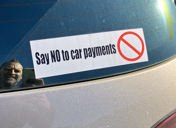 say no to car payments