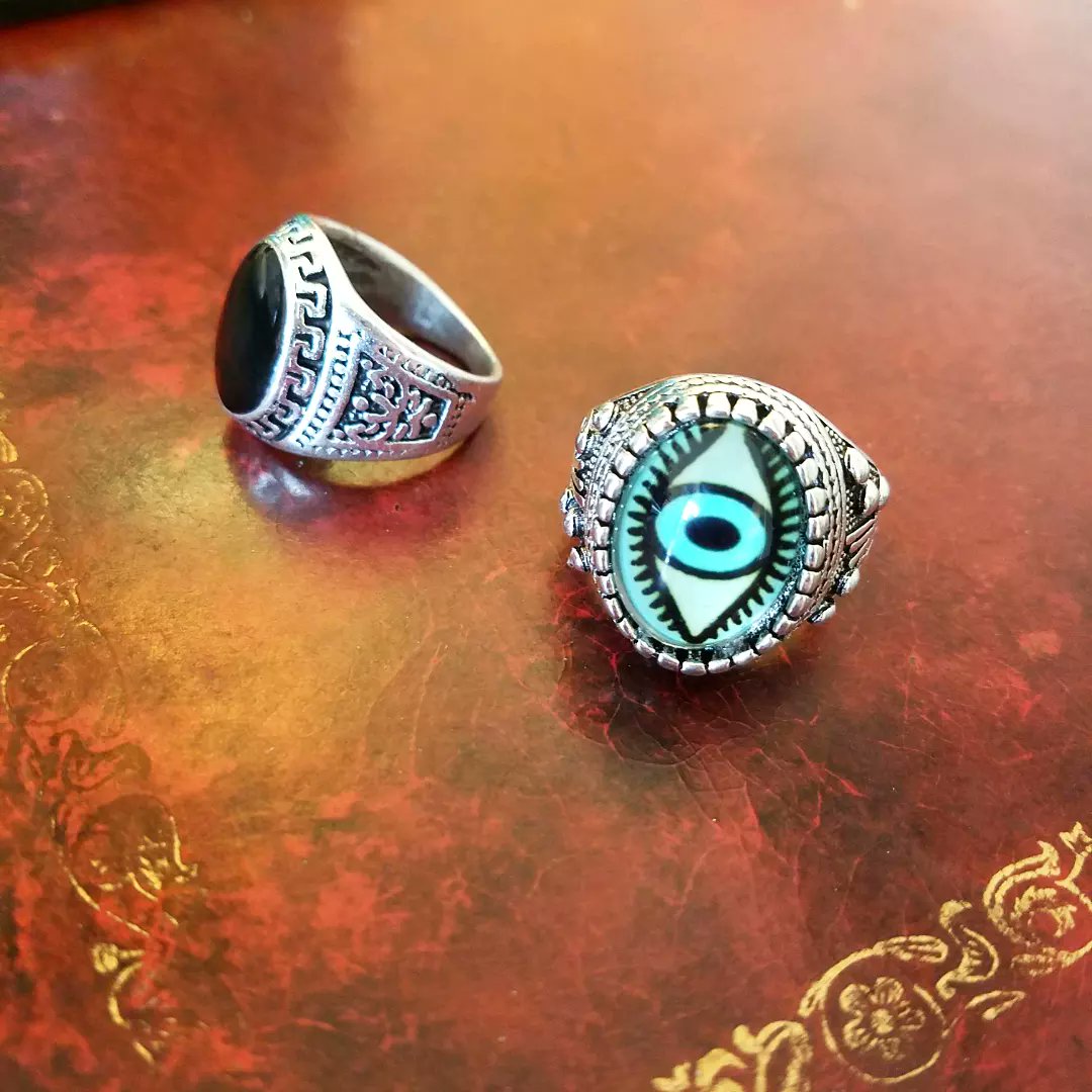 vintage eye rings